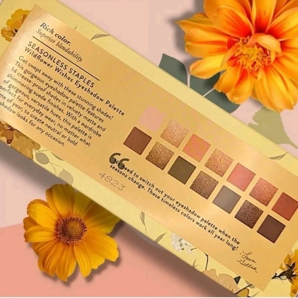 Laura Geller wildflower wishes 14 multi finish eyeshadows new in sealed box